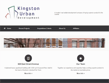 Tablet Screenshot of kingstonurban.com